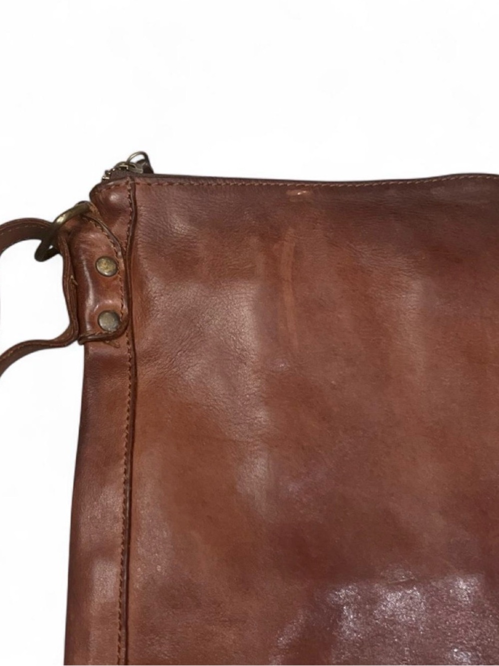 Leather Crossbody Shoulder Bag Brown Luxury Adjustable Purse Cowhide Harbour2nd - Picture 4 of 8